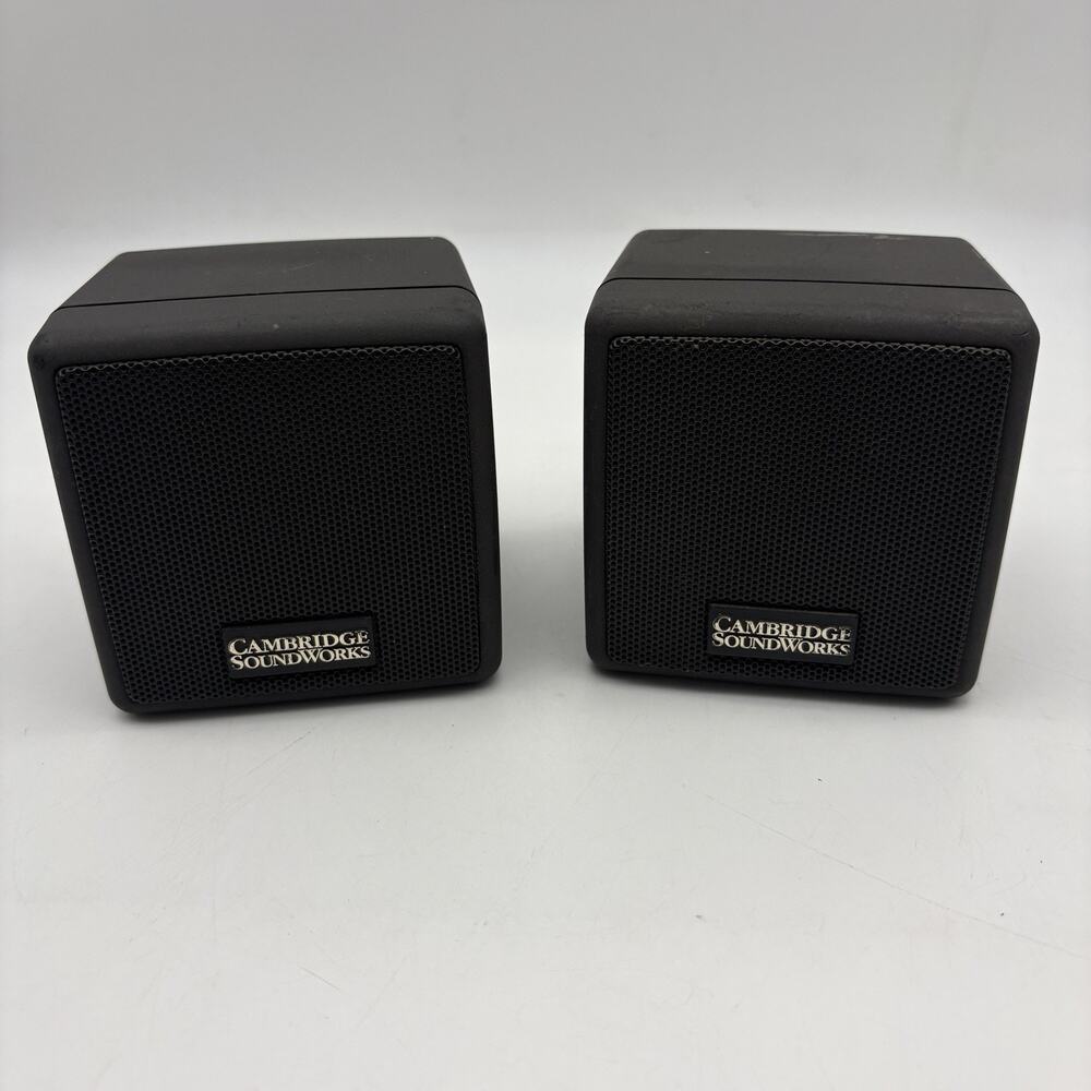 Cambridge SoundWorks Center Surround IV Satellite Speaker Pair Charcoal Grey